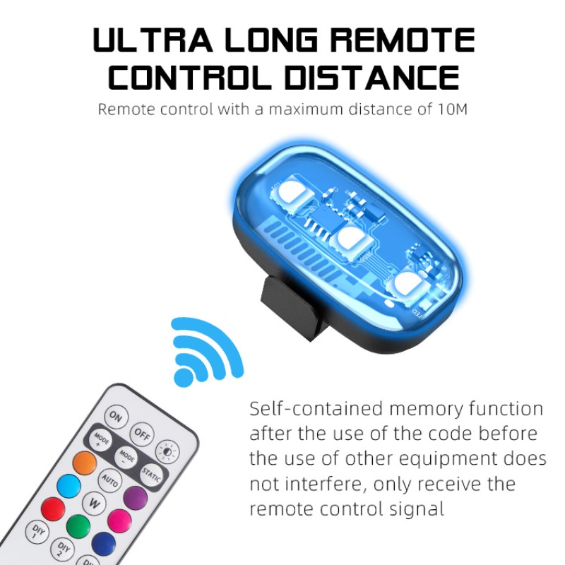 Drone motorfiets RGB LED knipp - Drone Led Light recensie en prijs